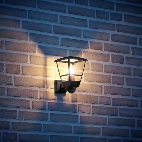 Steinel L 10 S LED Outdoor Wall Light – Motion Sensor, Black