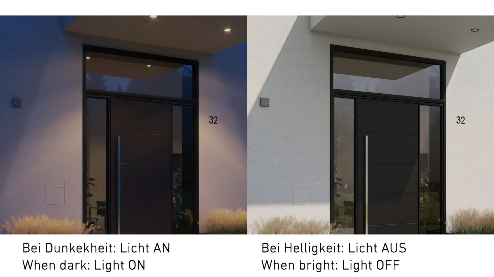 Steinel NightmatIQ Plus Twilight Sensor - Smart PE Cell Timer Switch with App Control - White