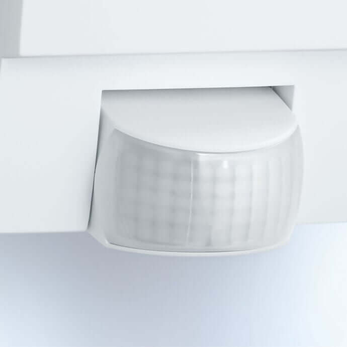 Steinel L 1 S House Number Light Outdoor Wall Light with 180° Motion Sensor and 10m Range, E27 Bulb Compatible - Black