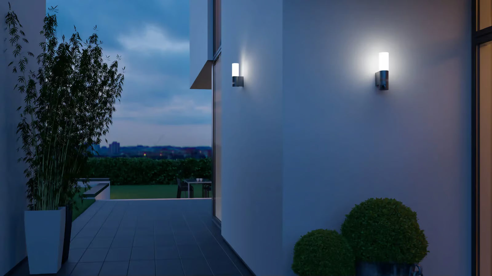 Steinel L 605 S Outdoor Sensor Light – 10m Motion Detection Range, Aluminium Anthracite Design