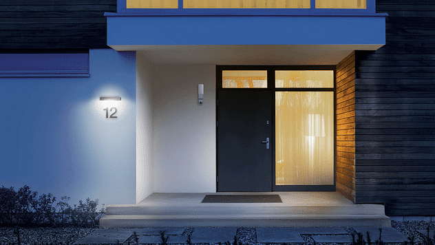 Steinel Xsolar SOL-O, Solar Illuminated House Number with Twilight Switch – Energy-Efficient Solar Light