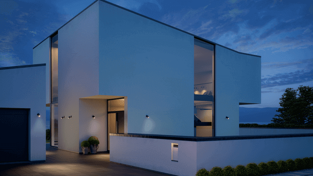 Blue outdoor online spotlight