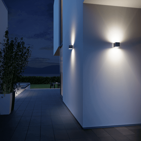 Steinel L 840 LED Outdoor Wall Light – Motion Sensor Switched LED Lighting for Stylish Exteriors
