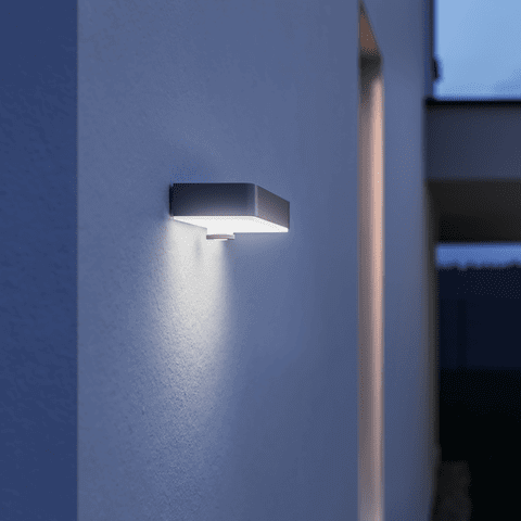 Steinel Xsolar SOL-O Solar Sensor Light, Illuminated House Number with Automatic Night Lighting