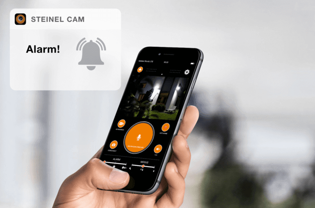 Steinel XLED CAM 1 SC - Outdoor Security Spotlight with Camera, Intercom, and Motion Sensor Floodlight