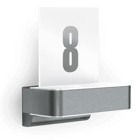 Steinel L 820 S Up/Down Outdoor Wall Light – Motion Sensor with Illuminated House Number