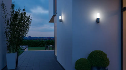 Steinel L 605 S Outdoor Sensor Light – 10m Motion Detection Range, Aluminium Anthracite Design