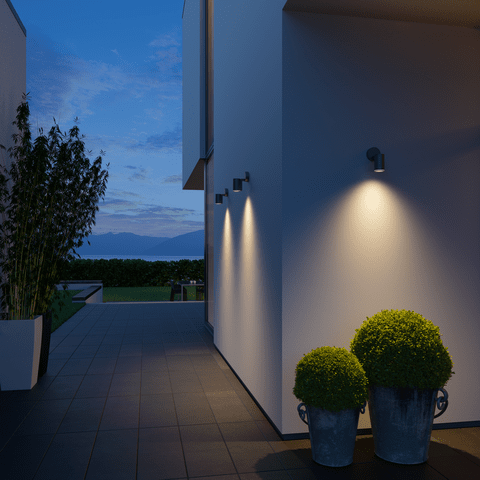 Steinel Spot One SC Outdoor LED Spotlight, 7W, Anthracite Aluminium - With Sensor & Bluetooth
