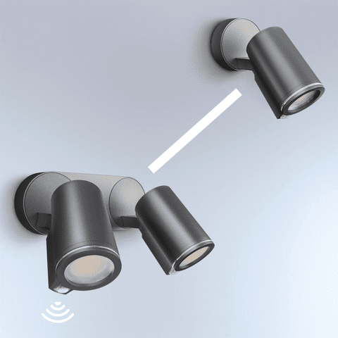Steinel Spot Duo SC Sensor Spotlight, 15W LED, Anthracite Finish, Outdoor Light - With Sensor & Bluetooth