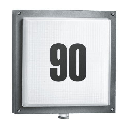Steinel L 690 LED Outdoor Sensor Light – Integrated House Number Illumination for Stylish Security