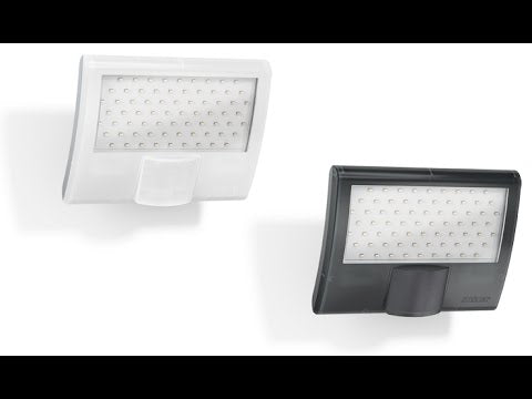 Load video: Steinel XLED Curved S Sensor Light – Stylish Outdoor Security Light with 10.5W LED and 8m Motion Detection Range