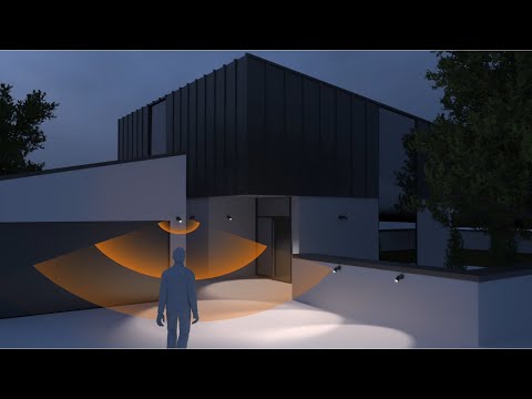 Load video: Steinel Spot One SC Outdoor LED Spotlight, 7W, Anthracite Aluminium - With Sensor &amp; Bluetooth